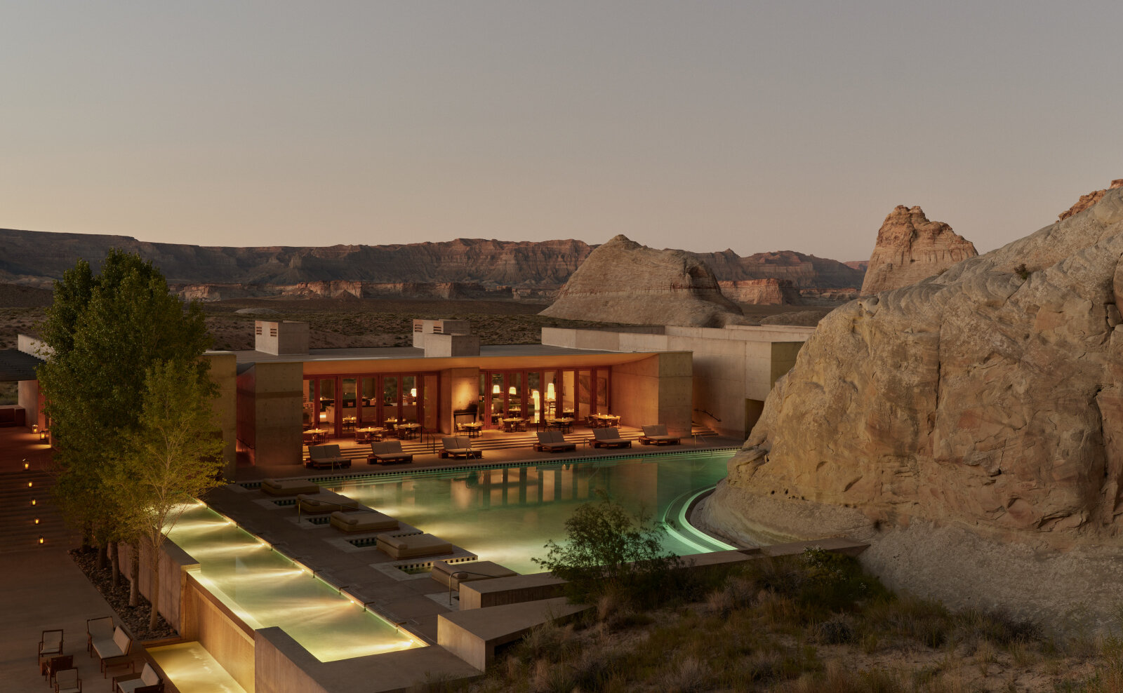 Amangiri usa architecture resort pool overview