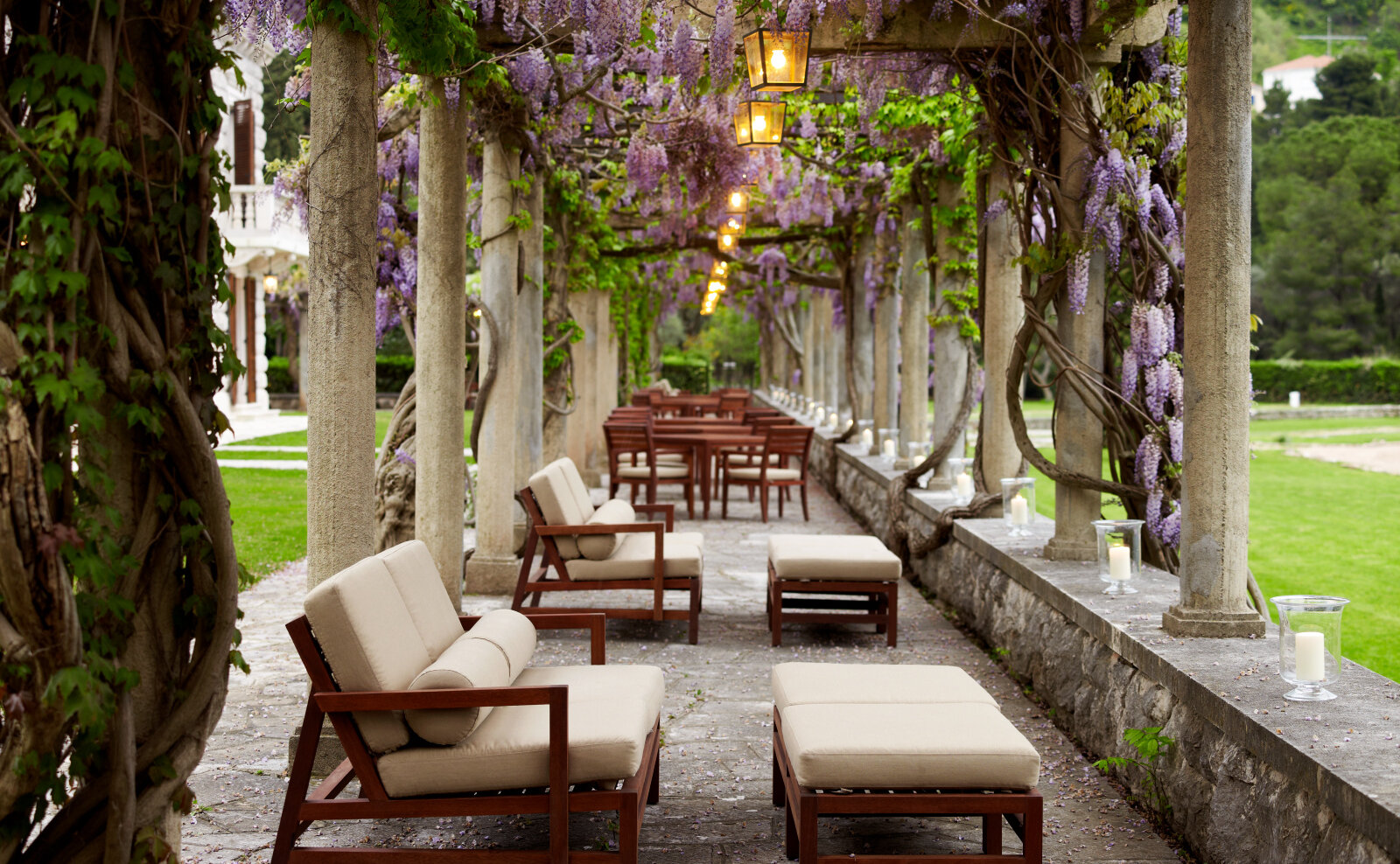 Villa milocer montenegro restaurant terrace